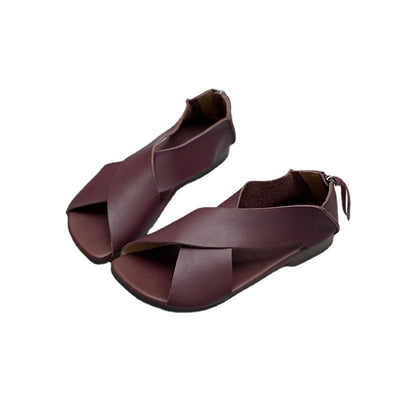 Women Summer Vintage Soft Handmade Leather Sandals