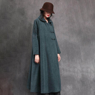 Women Vintage Chinese Style Winter Long Coat