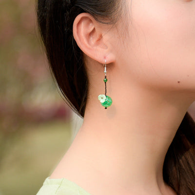 Women Vintage Colored Glaze Shell Earrings May 2022 New Arrival 