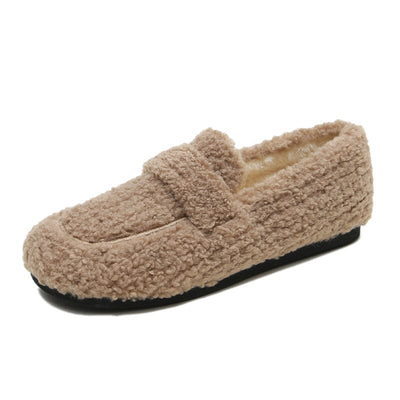Women Winter Casual Suede Flat Loafers Nov 2022 New Arrival 
