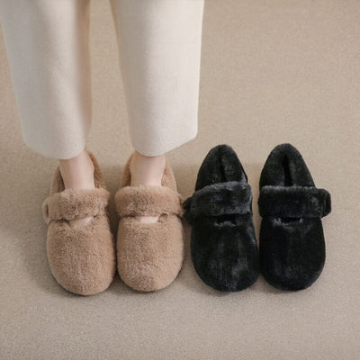 Women Winter Solid Furred Casual Shoes Dec 2022 New Arrival 