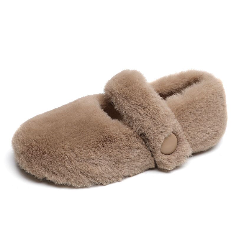 Women Winter Solid Furred Casual Shoes Dec 2022 New Arrival 