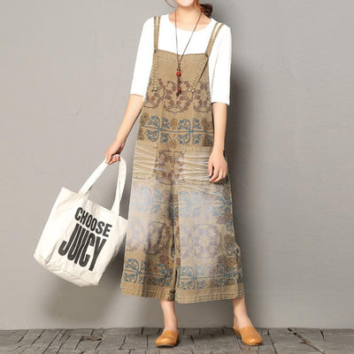 Women's Wide-leg Printing Loose Casual Jumpsuit April 2021 New-Arrival 