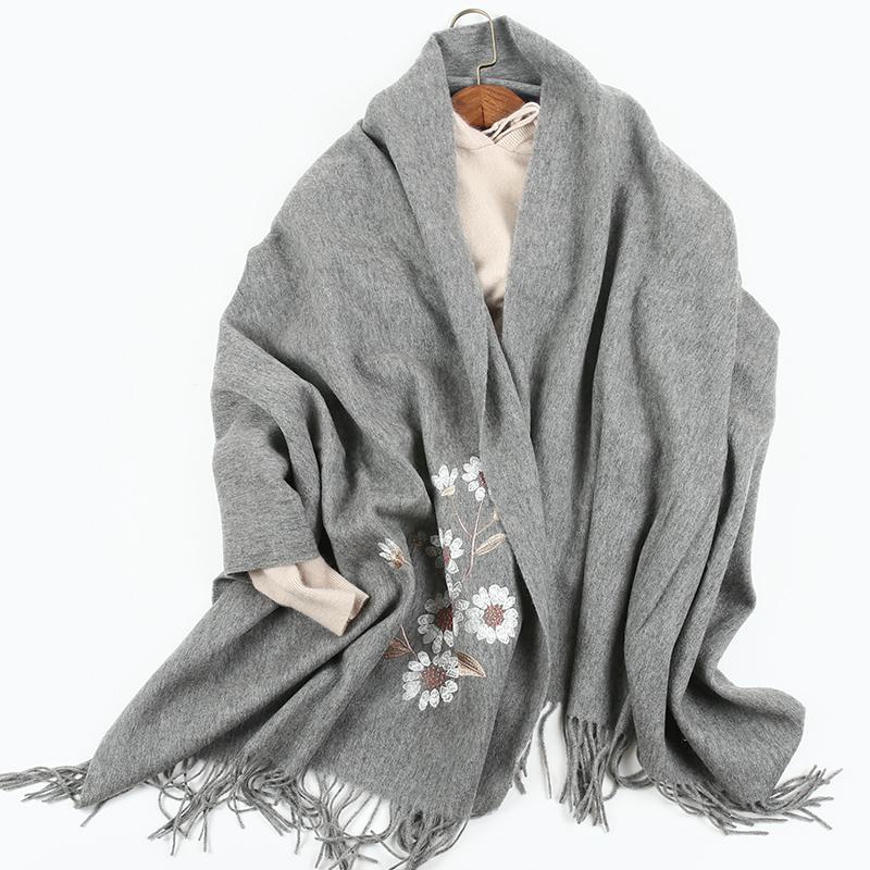 Wool And Cashmere Scarf For Spring And Autumn